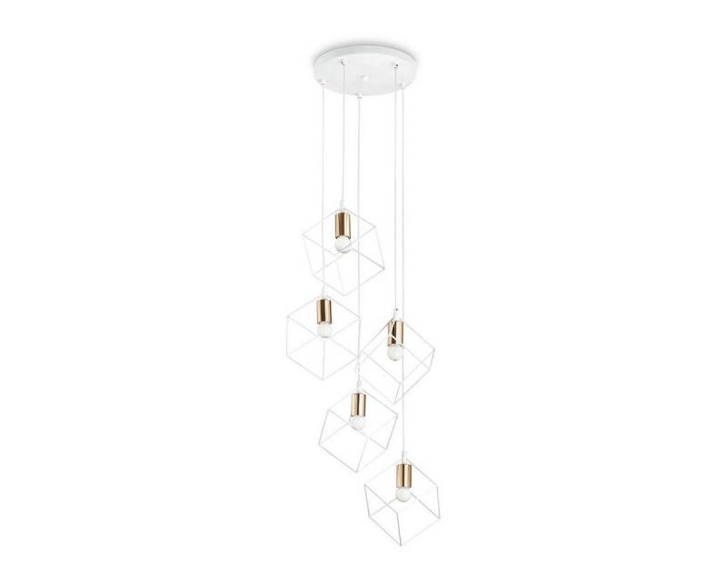 Ideal Lux Hängeleuchten Ice SP5 Pendelleuchte Metall E27 5-flammig dimmbar, LED wechselbar, Hängeleuchte von Ideal Lux