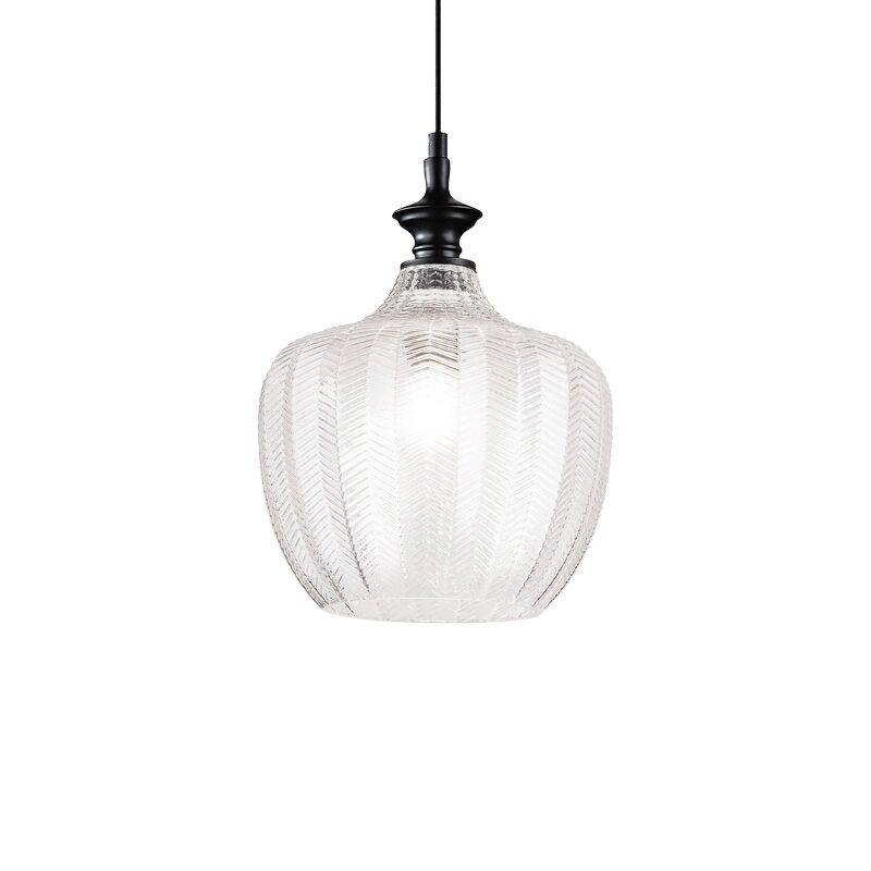 Ideal Lux Lord SP1 Pendelleuchte schwarz klarglas E27 von Ideal Lux