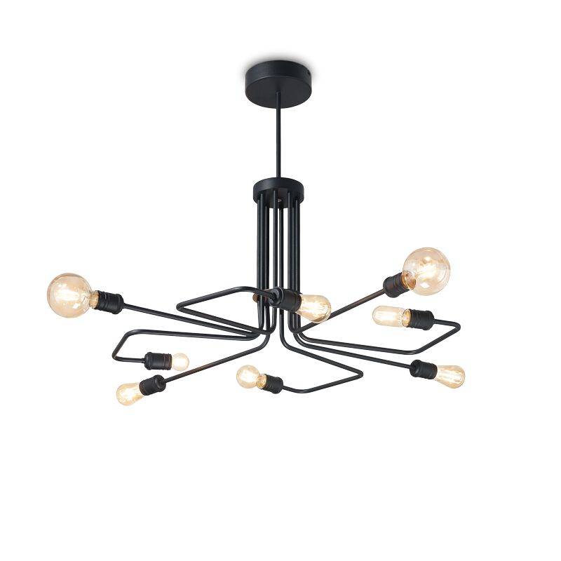 Ideal Lux Triumph SP8 Pendelleuchte schwarz E27 von Ideal Lux