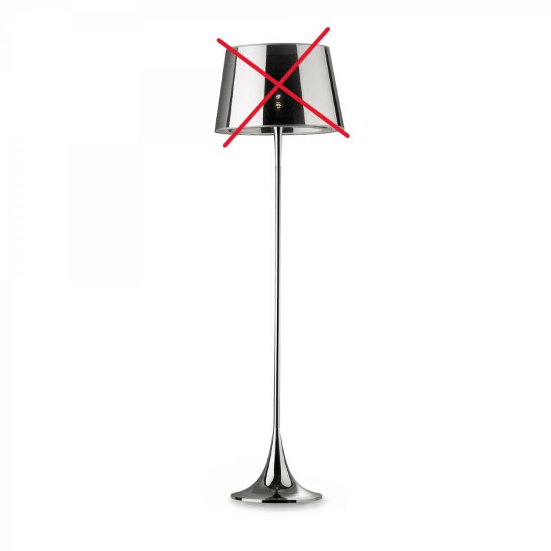 Ideallux London Cromo Stehleuchte Stehlampe Leuchte Lampe Nur Gestell Siehe Text B-Ware von Ideal Lux