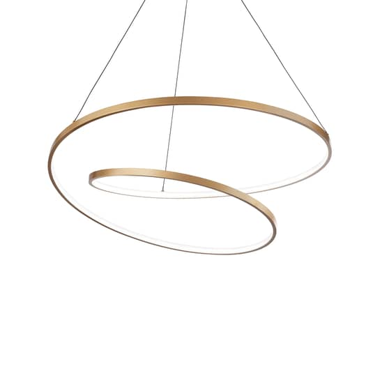 Ideallux Oz Led Hängeleuchte Deckenlampe Lampe Leuchte 59 W ø 80 Cm Messing  B-Ware von Ideal Lux