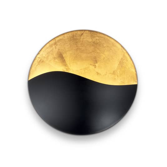 Ideallux Wandleuchte Sunrise Wandlampe Lampe Leuchte ø 275 Cm G9 Schwarz Gold B-Ware von Ideal Lux