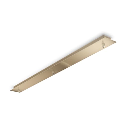 Rosone lineare Ideal Lux a 3 luci in ottone - 249285 von Ideal Lux