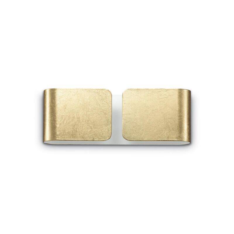 Wandleuchte Clip AP2 mini gold von Ideal Lux
