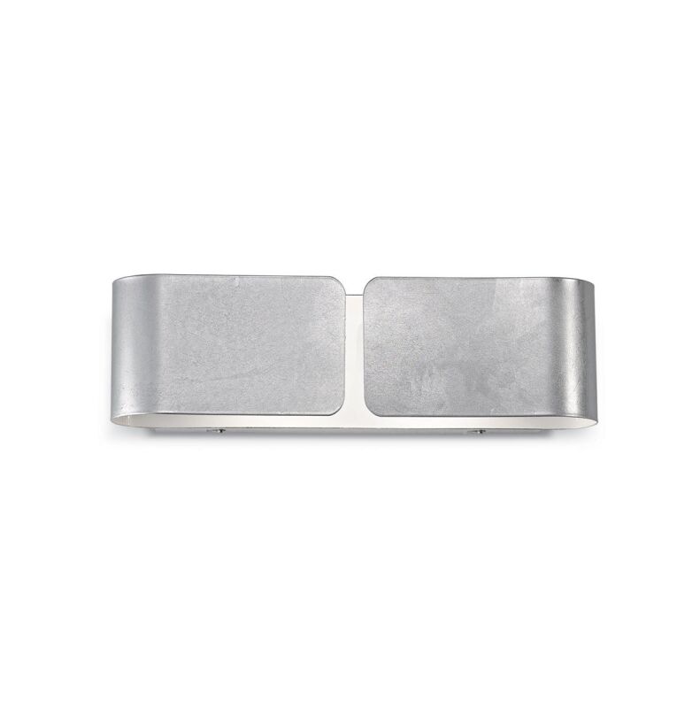 Wandleuchte Clip AP2 small silber von Ideal Lux