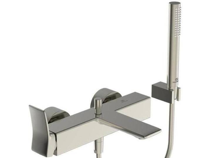 Ideal Standard, Badarmatur, IDS Einhebel-Badearmatur CHECK AP, DN 15, mit Brause-Set silver storm von Ideal-Standard