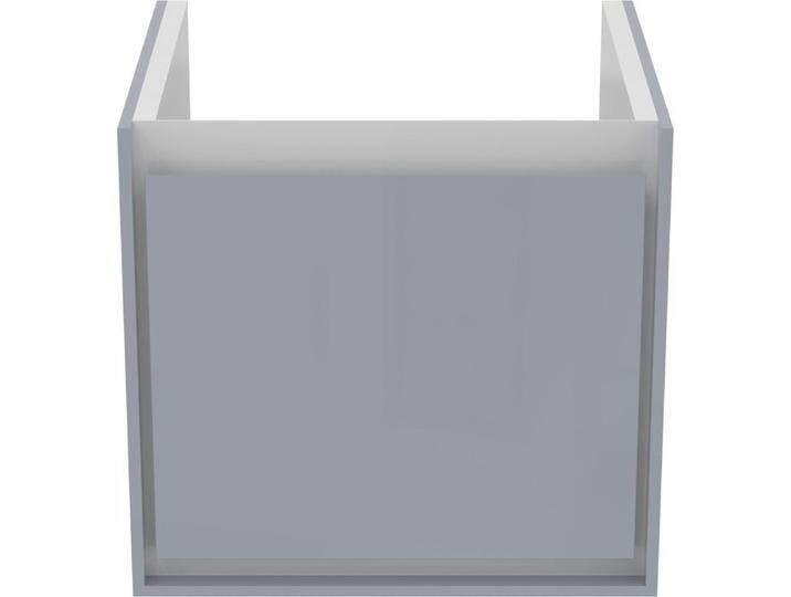 Ideal Standard, Waschbeckenunterschrank, IDS Waschtischunterschrank CONNECT AIR 435mm f Cube Air 50cm hgrau gl / we ma (43 x 40 x 40 cm) von Ideal-Standard