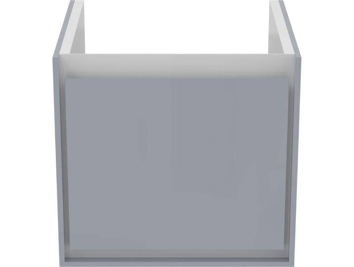 Ideal Standard, Waschbeckenunterschrank, IDS Waschtischunterschrank CONNECT AIR 435mm f Cube Air 50cm hgrau gl / we ma (43 x 40 x 40 cm) von Ideal-Standard