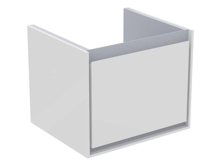 Ideal Standard, Waschbeckenunterschrank, IDS Waschtischunterschrank CONNECT AIR 485mm f Cube Air 550mm we gl / hgrau ma (48 x 41 x 40 cm) von Ideal-Standard