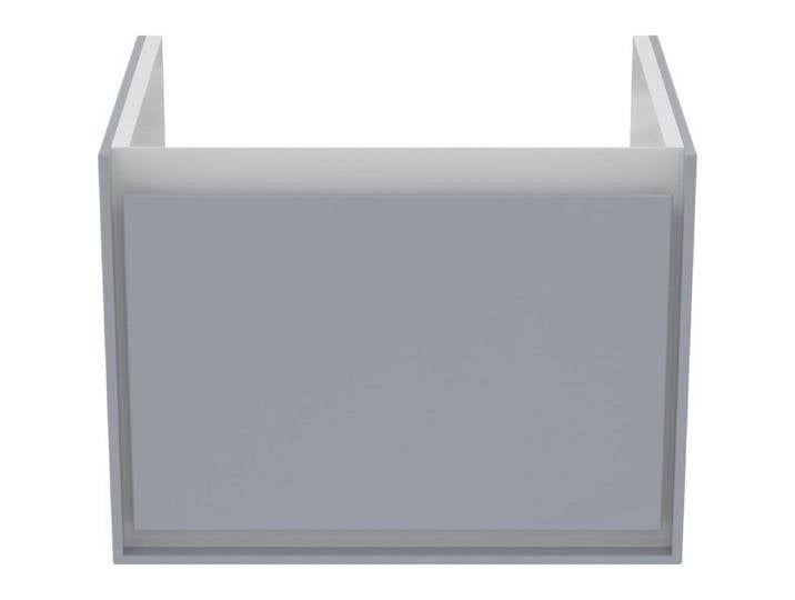 Ideal Standard, Waschbeckenunterschrank, IDS Waschtischunterschrank CONNECT AIR 535mm f Cube Air 60cm hgrau gl / we ma (53 x 41 x 40 cm) von Ideal-Standard