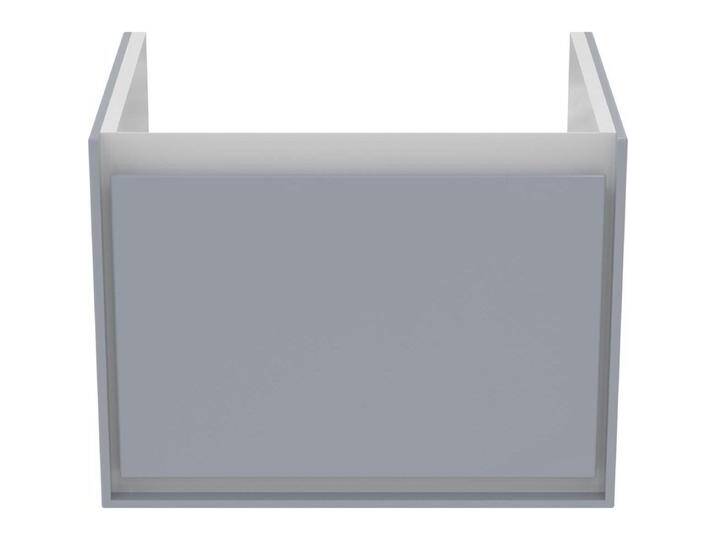 Ideal Standard, Waschbeckenunterschrank, IDS Waschtischunterschrank CONNECT AIR 535mm f Cube Air 60cm hgrau gl / we ma (53 x 41 x 40 cm) von Ideal-Standard