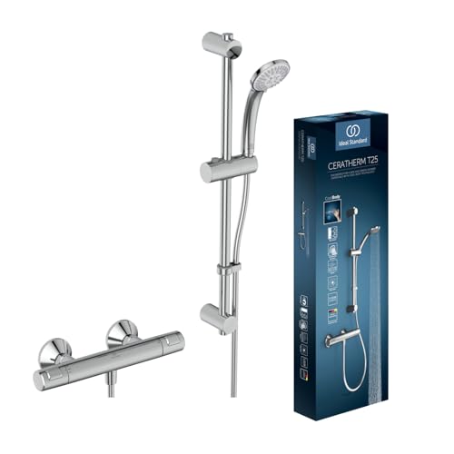 Ideal Standard A7205AA Mischbatterie für Dusche, Chrome, Ceratherm T25 Mixer Shower with kit von Ideal Standard