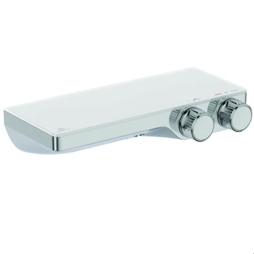 Ideal Standard A7329AA Ceratherm S200 Brausethermostat für Dusche, Aufputz, mit Glasablage, Chrom von Ideal Standard