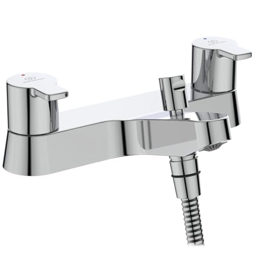 Ideal Standard B1152AA Calista Two Hole Brause und Wannenbatterie, Chrome, Dual Control Bath Shower Mixer von Ideal Standard