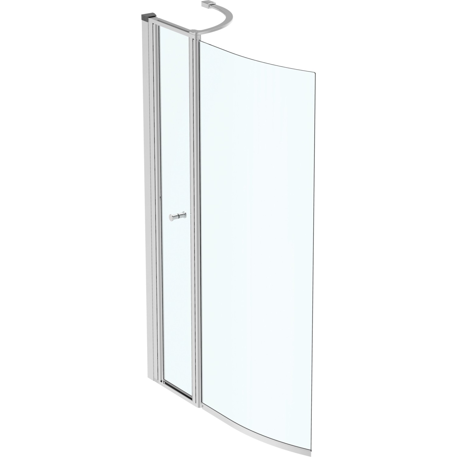 Ideal Standard Duschwand Connect Air aus Glas mit Tür beidseitig verwendbar von Ideal Standard