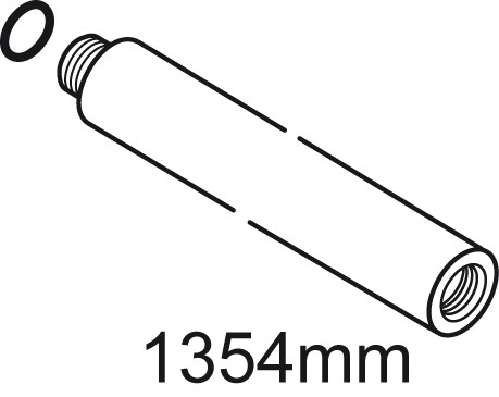 Ideal Standard Brausestange, d:25, Abstand L=1354mm, A861146AA von Ideal Standard