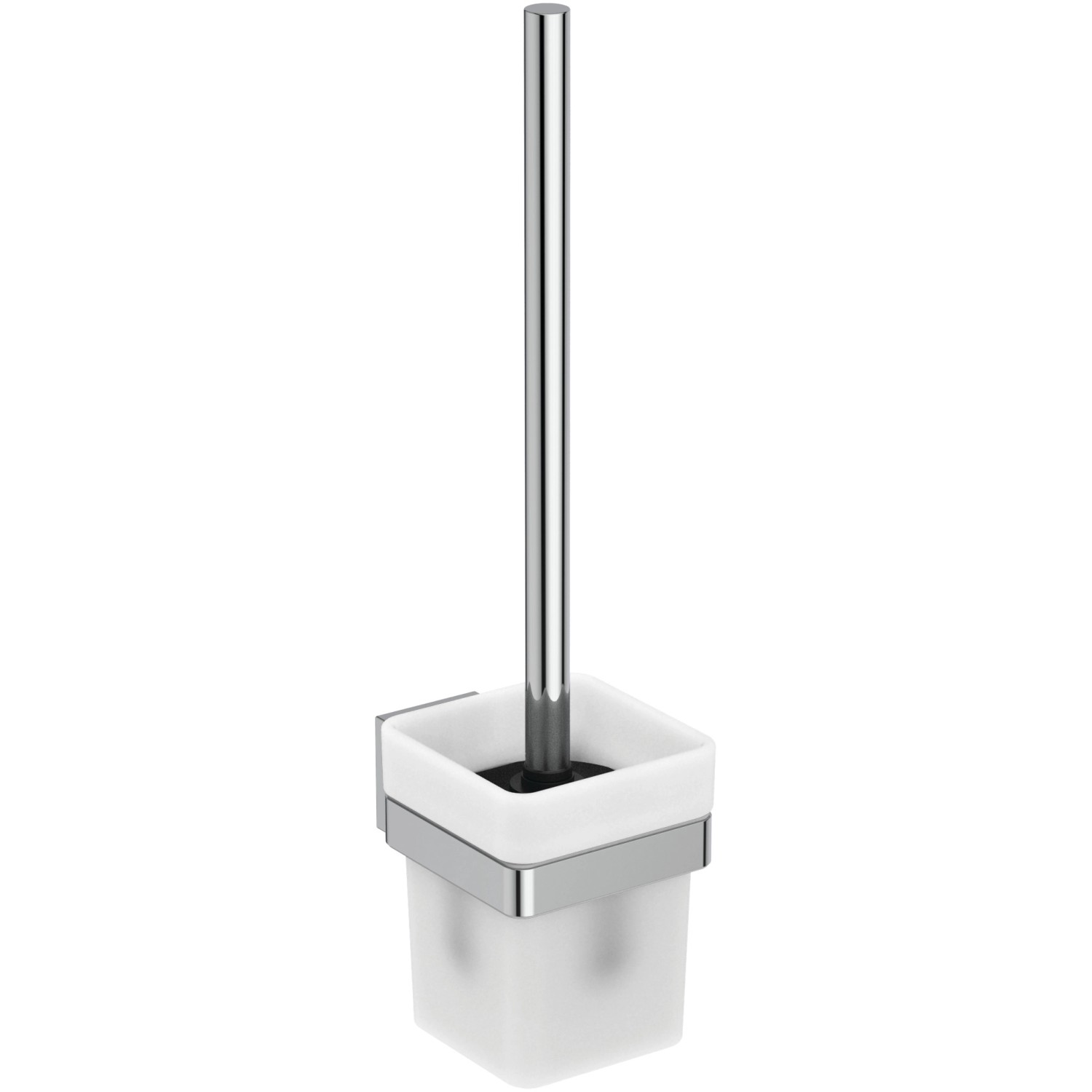 Ideal Standard Bürstengarnitur IOM Cube Behälter aus Glas Chrom von Ideal Standard