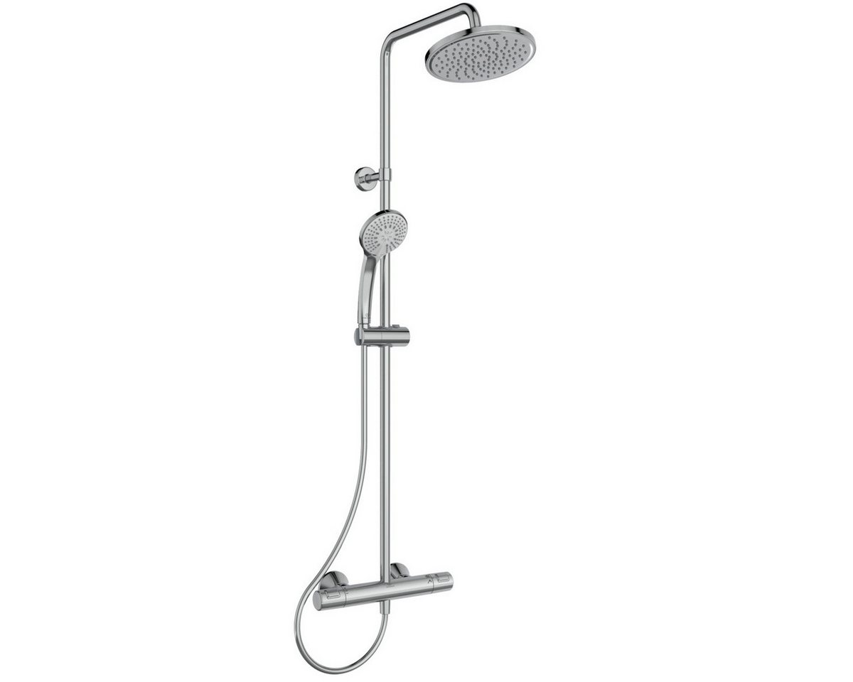 Ideal Standard Duschsystem Ceratherm T25, Höhe 111.70 cm, mit Thermostatkartusche, Wasser- und Energiesparend, Cool von Ideal Standard