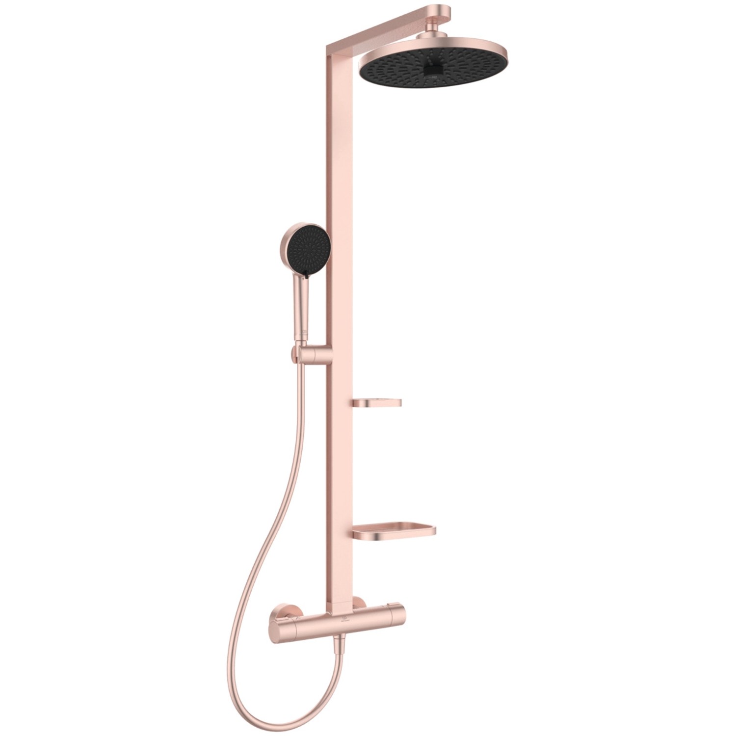 Ideal Standard Duschsystem Thermostat mit Regen- und Handbrause Rosé von Ideal Standard