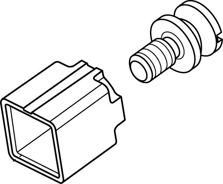 Ideal Standard Einsatz für Griff und Schraube B961086NU von Ideal Standard