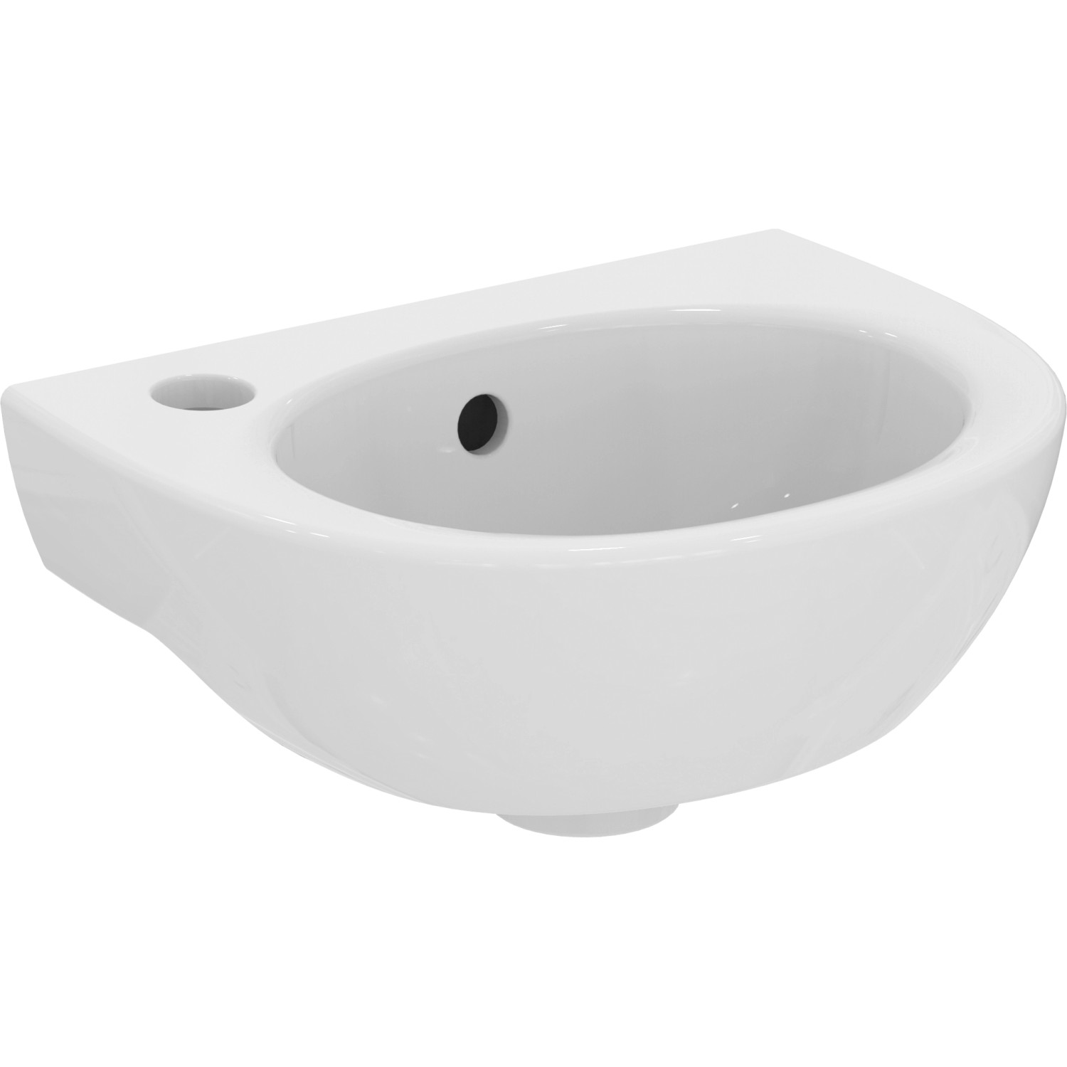 Ideal Standard Handwaschbecken Eurovit 35 cm 1 Hahnloch mit Überlauf Weiß von Ideal Standard