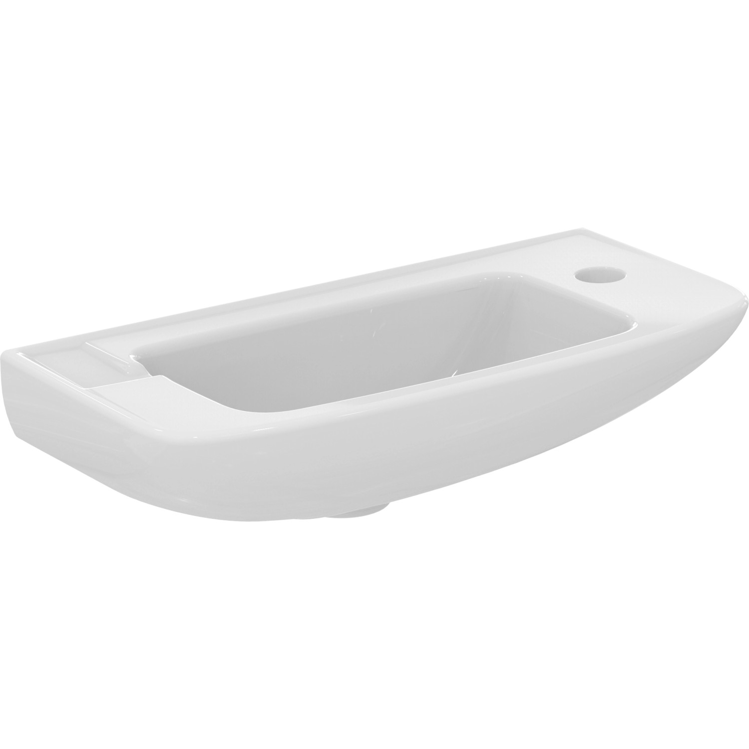 Ideal Standard Handwaschbecken Eurovit 50 cm mit 1 Hahnloch Weiß von Ideal Standard