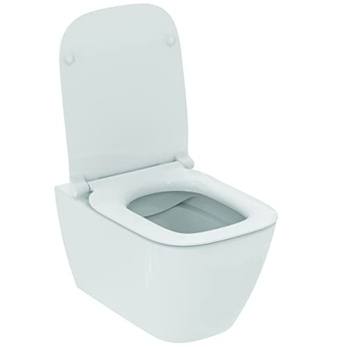 Ideal Standard I.Life B WC-Set ohne Flansch RimLs+, Länge 54,5 cm, ultrafeiner Sitz & Absenkbremse, weiß T533001 von Ideal Standard