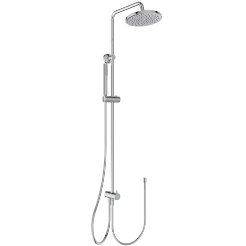 Ideal Standard BC747AA Idealrain Duschsystem zur Komination mit Aufputz-Armatur, Stickhandbrause, Regenbrause Ø 20 cm und Brauseschlauch 175cm, Chrom von Ideal Standard