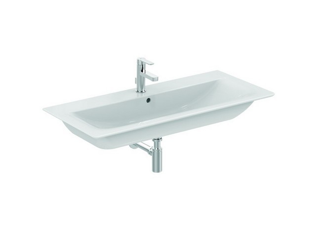 Ideal Standard Möbelwaschtisch CONNECT AIR, 1 Hl., m.Ül., 1040x460x165mm, Weiß mit IP, E0274MA E0274MA von Ideal Standard