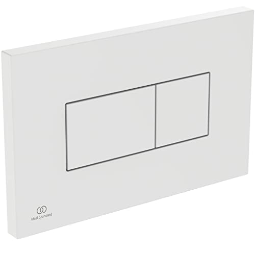 Ideal Standard R0110AC WC Betätigungsplatte, weiß, Solea P2 Pneumatic Toilet Flush Plate - White von Ideal Standard