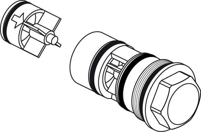 Ideal Standard Rückflussverhinderer-Einheit, Kalt3/4 A960588NU von Ideal Standard