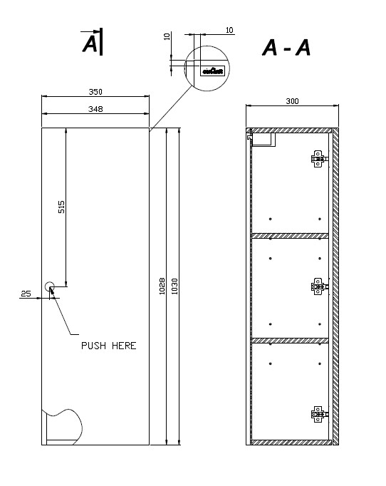 Ideal Standard Scharniere Esprit, für WC, Chrom K7181AA K7181AA von Ideal Standard