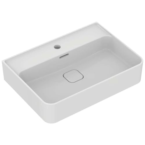 Ideal Standard Strada II Waschtisch T3644, 1 Hahnloch, Unterseite geschliffen, 600 mm, Farbe: Weiß mit Ideal Plus von Ideal Standard