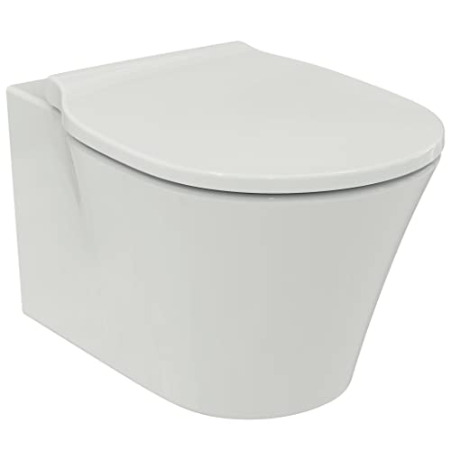 Ideal Standard T542301 WC-Paket Connect Air, Wandtiefspül-WC mit innovativer Spültechnologie AquaBlade inkl. WC-Sitz Softclose (Absenkautomatik) Weiß von Ideal Standard