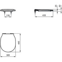 Ideal Standard WC-Sitz CONNECT AIR mit Deckel Softclosing (Wrapover) weiß von Ideal Standard