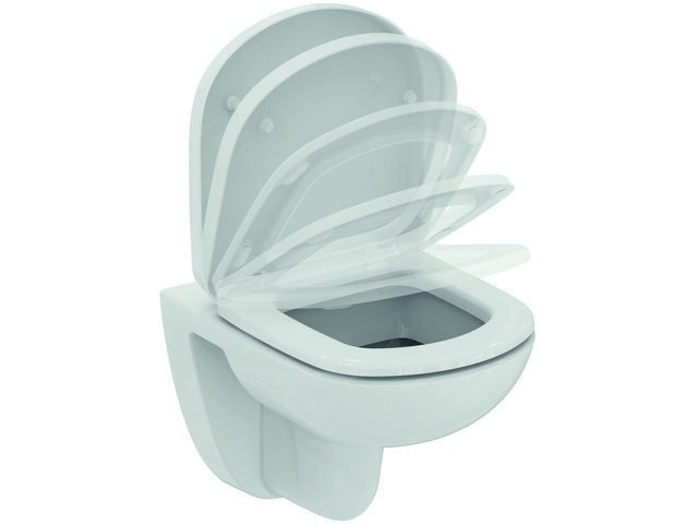 Ideal Standard WC-Sitz EUROVIT PLUS, f. Kompakt-WC, Softclosing, Weiß, T679901 T679901 von Ideal Standard