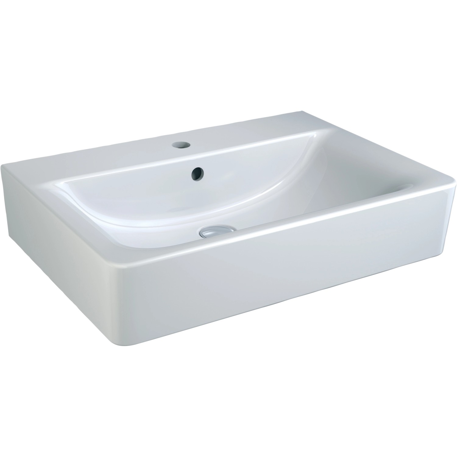 Ideal Standard Waschtisch Connect Cube 65 x 46 cm 1 Hahnloch mit Überlauf Weiß Ideal Standard Waschtisch Connect Cube 65 x 46 cm 1 Hahnloch mit Überlauf Weiß von Ideal Standard