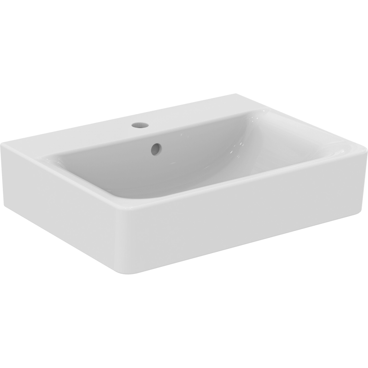 Ideal Standard Waschtisch Connect Cube 60x46 cm 1 Hahnloch mit Überlauf Weiß Ideal Standard Waschtisch Connect Cube 60x46 cm 1 Hahnloch mit Überlauf Weiß von Ideal Standard