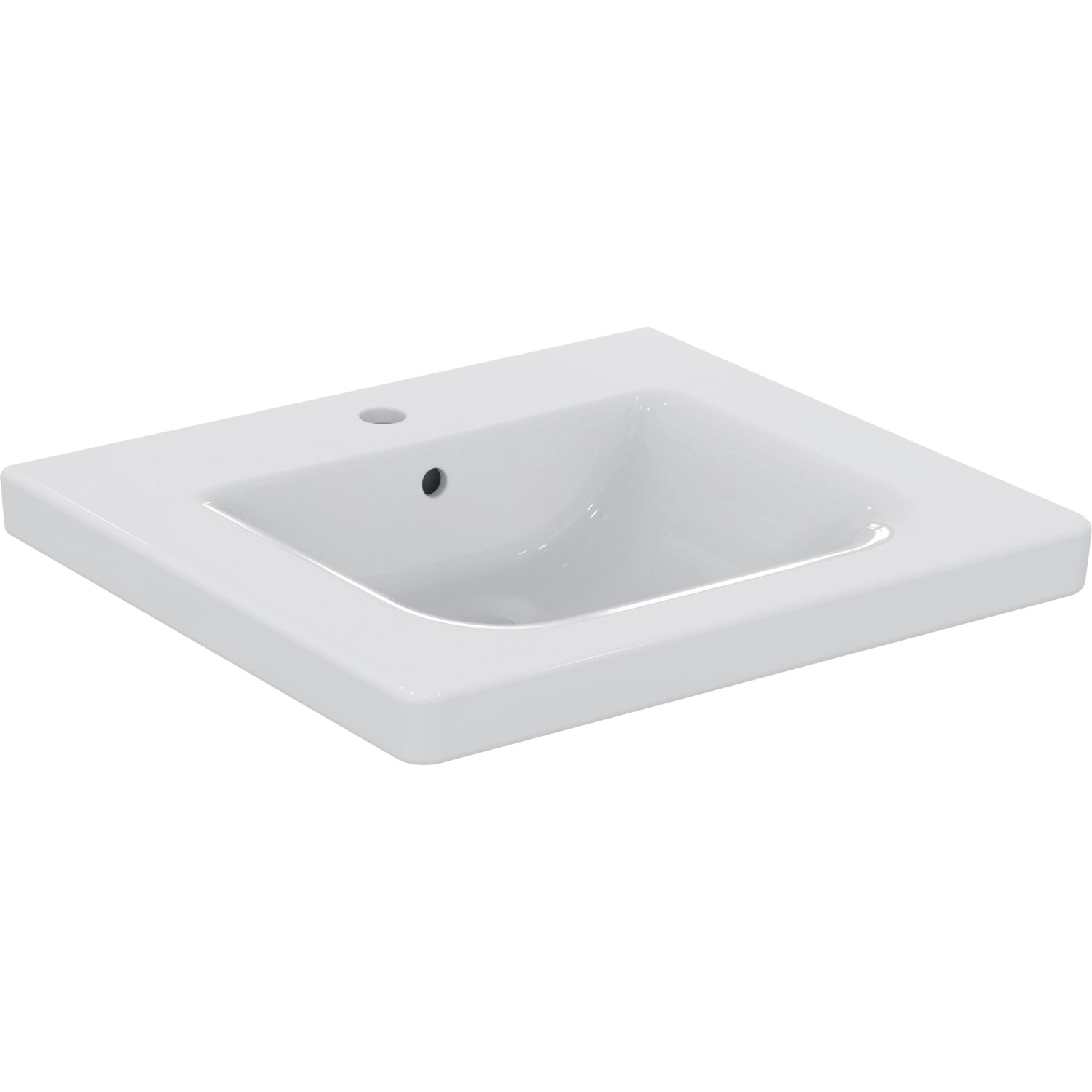 Ideal Standard Waschtisch Connect Freedom 60x55 cm 1 Hahnloch mit Überlauf Weiß Ideal Standard Waschtisch Connect Freedom 60x55 cm 1 Hahnloch mit Überlauf Weiß von Ideal Standard