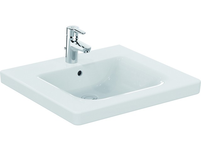 Ideal Standard Waschtisch Connect Freedom B:600, T:555, H:165mm, unterfahrbar, Weiß E548201 E548201 von Ideal Standard