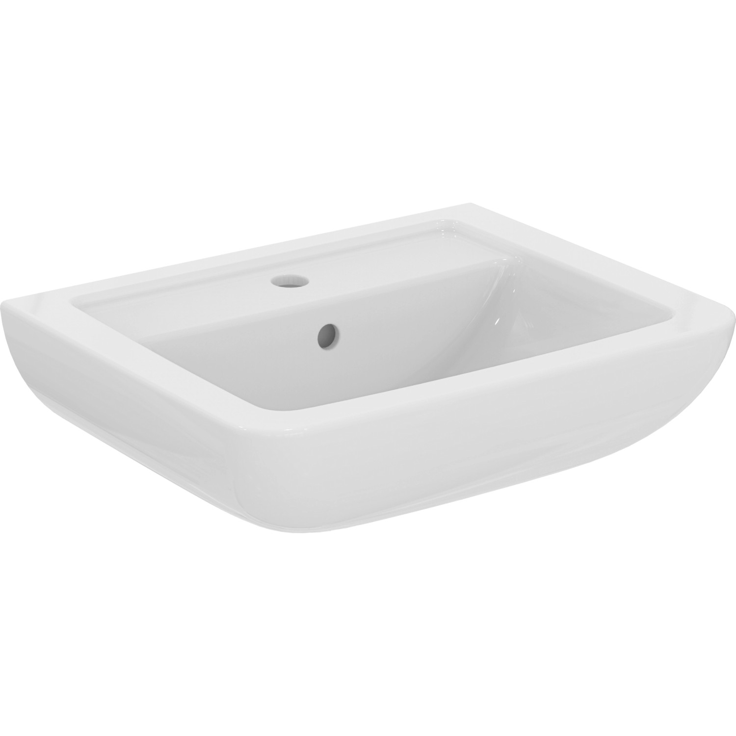 Ideal Standard Waschtisch Eurovit Plus 55 cm 1 Hahnloch m.Überlauf Weiß Ideal Standard Waschtisch Eurovit Plus 55 cm 1 Hahnloch m.Überlauf Weiß von Ideal Standard