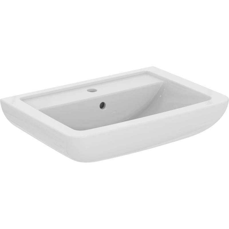 Ideal Standard Waschtisch Eurovit Plus 65 cm 1 Hahnloch mit Überlauf Weiß von Ideal Standard