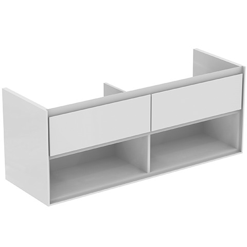 Ideal Standard Waschtisch-Unterschrank CONNECT AIR,2Ausz., 1300x440x517mm, Weiß gl.u.matt, E0831B2 E0831B2 von Ideal Standard