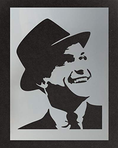 Frank Sinatra Bild Schablone Art Decor & Basteln Schablone Malen Leinwand Kunst, Wände, Stoffe, Möbel Verschiedene Größen Optionen Wiederverwendbar Stencil By Ideal Stencils - L/ 37X48CM von Ideal Stencils