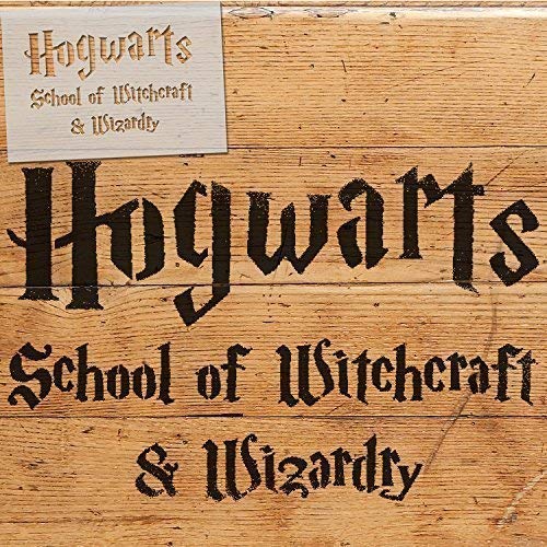 Hogwarts Schule Schablone | Farbe Holz Zeichen, Wände, Wohndeko, Stoffe & Möbel | Wiederverwendbar| Viele Größe Optionen - Multipack S/M/L von Ideal Stencils