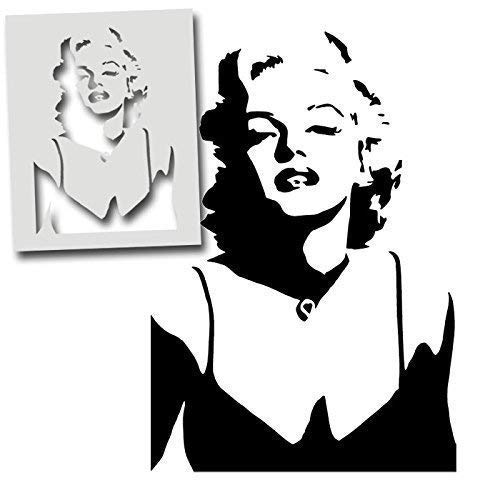 Marilyn Monroe Schablone Wand Malerei Schablone malen maßgeschneidert vollendet Zu viele Artikel/Oberflächen wohnkultur-kunsthandwerk Dekoration wiederverwendbar von Ideal Stencils