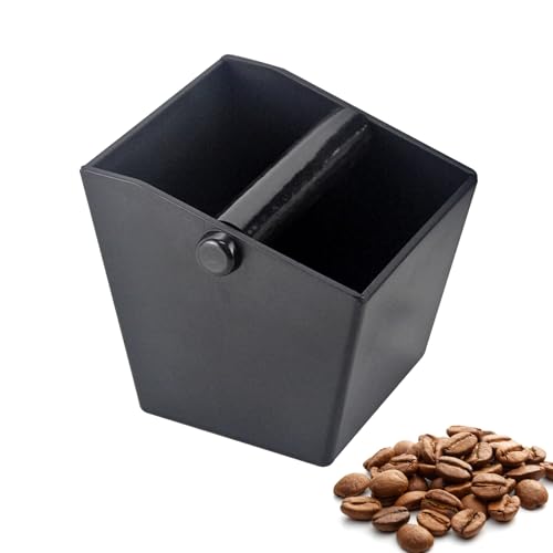 Abklopfbehälter für Siebträger, Espresso Abklopfbehälter Knock Box Espresso für Kaffeesatz mit Abnehmbarer Geräuschabsorbierender Schlagstange, Kaffeesatz Abschlagbehälter für Kaffee Zubehör Abklopfbehälter für Siebträger, Espresso Abklopfbehälter Knock Box Espresso für Kaffeesatz mit Abnehmbarer Geräuschabsorbierender Schlagstange, Kaffeesatz Abschlagbehälter für Kaffee Zubehör von Ideal Swan