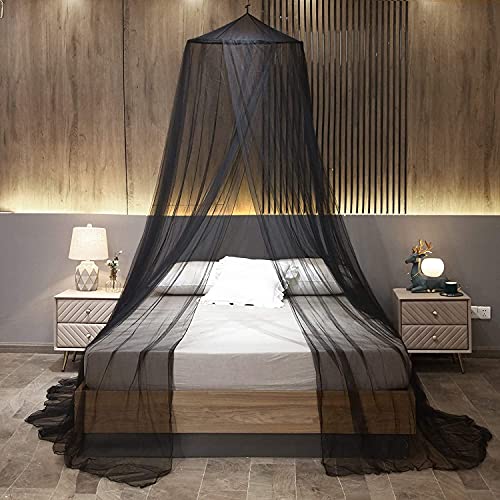 Moskitonetz Bett Doppelbett Aufhängen Moskitonetz für Babybett Einzelbett Schwarz Rund Mückennetz Bett für Zuhause, Garten, Balkon, Camping, 12,5 m x 2,6 m Moskitonetz Bett Doppelbett Aufhängen Moskitonetz für Babybett Einzelbett Schwarz Rund Mückennetz Bett für Zuhause, Garten, Balkon, Camping, 12,5 m x 2,6 m von Ideal Swan