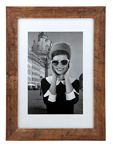 IDEAL TREND Hollywood Holz Bilderrahmen Foto Rahmen Family Picture Frames: Farbe: Braun | Format: 13x18 von IDEAL TREND