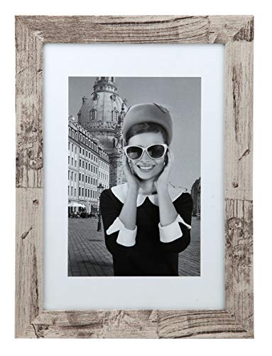 IDEAL TREND Hollywood Holz Bilderrahmen Foto Rahmen Family Picture Frames: Farbe: Grau | Format: 21x30 von IDEAL TREND